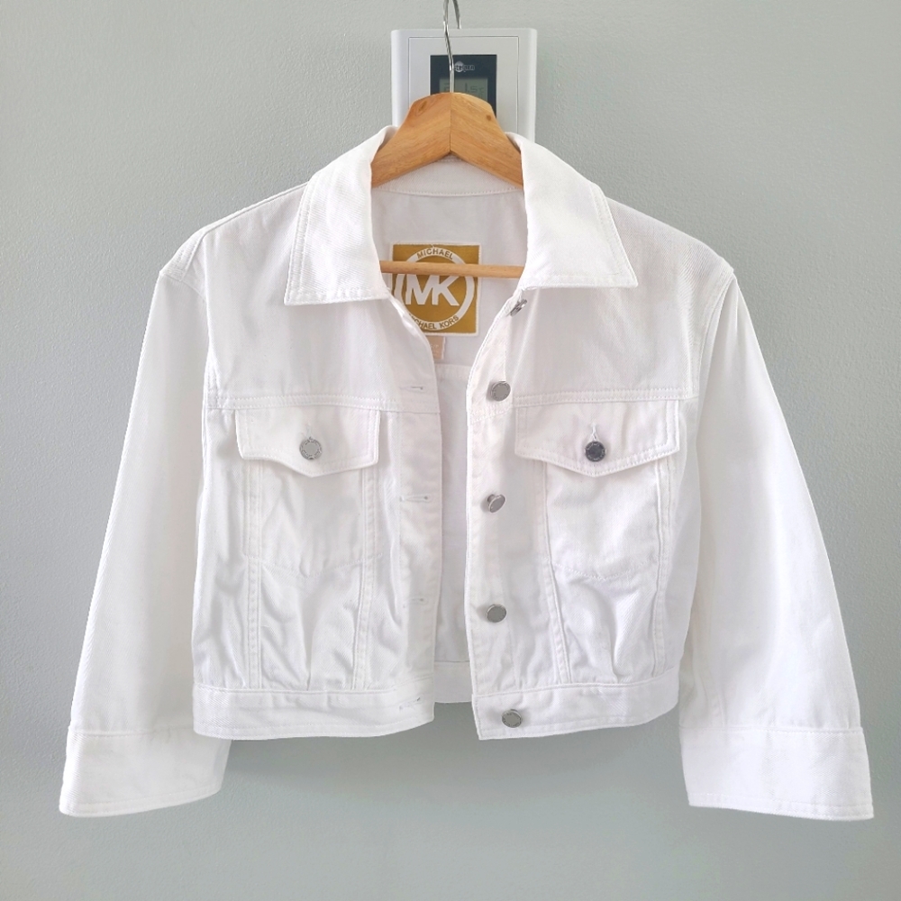 Michael Kors White Jean Jacket